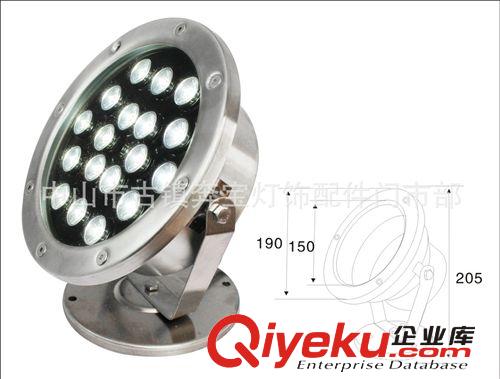 LED304水底灯 批发供应18W白光304不锈钢LED水底灯