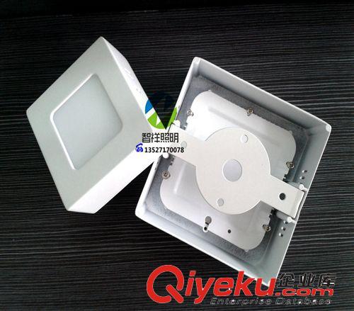 》面板灯/套件 现货直销LED方形面板灯明装 12W170mm/套件 led平板灯明装筒灯