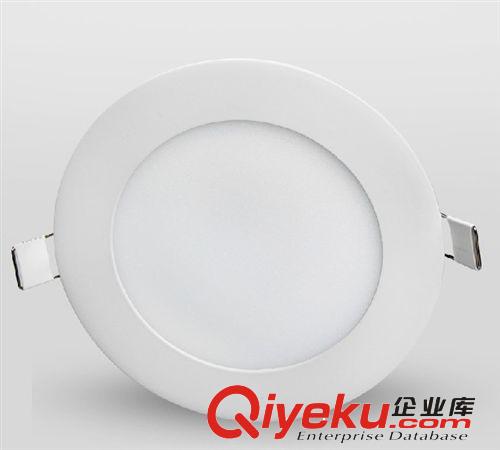 》面板灯/套件 LED银色超薄圆形面板灯9w外径150*130mm/ 平板灯室内照明套件