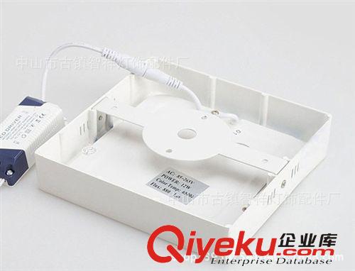 》面板灯/套件 室内8寸方形明装筒灯 20瓦明装吸顶面板灯 40mm高平板灯套件外壳