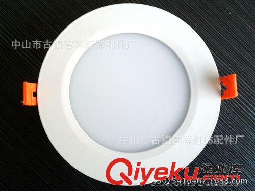 》LED正 底发光面板灯 新款超薄正发光天花灯 170mm圆底发光面板灯外壳 超薄筒灯18W配件