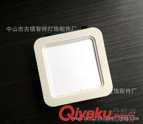 》格栏灯系列 现货库存 100斜面筒灯外壳 4W侧发光圆角面板灯 2835铝基板天花灯