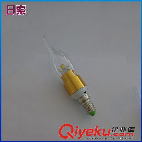 精品推荐 批发供应3w节能环保蜡烛灯泡 e14拉尾三叉蜡烛灯泡