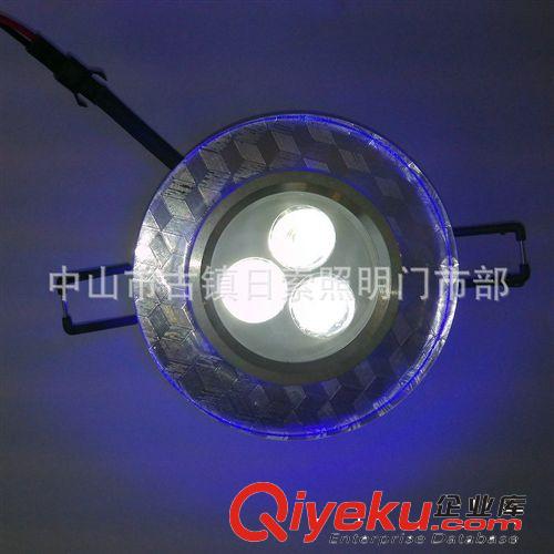精品推荐 特价甩卖高档家装灯背景墙灯 LED水晶灯 4W圆形水晶天花灯