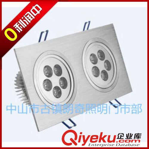 LED天花灯 LED室内照明 方二头5W天花灯 10W天花灯 LED天花灯 LED格栅灯