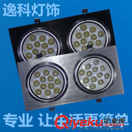 LED 射灯 双头12Wled 全套一体化led24W格栅灯斗胆灯豆胆 天花灯 家居照明