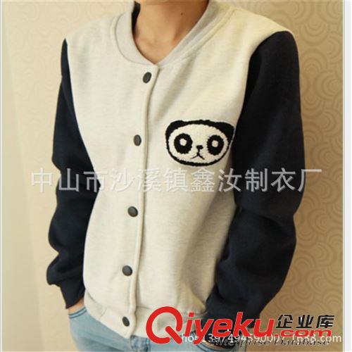 厂家订做时尚外贸全棉棒球服 大学卫衣抓毛秋冬运动校服定制