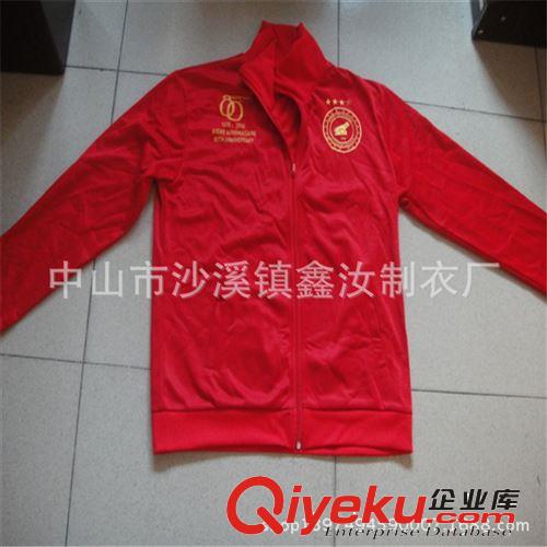 工厂订做金光绒卫衣 外贸广告休闲加绒卫衣定制男装中山加工厂