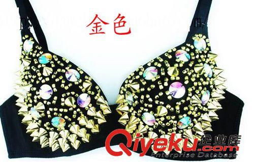 新款ladygaga同款夜店酒吧女歌手舞台装DS演出服现代领舞铆钉文胸