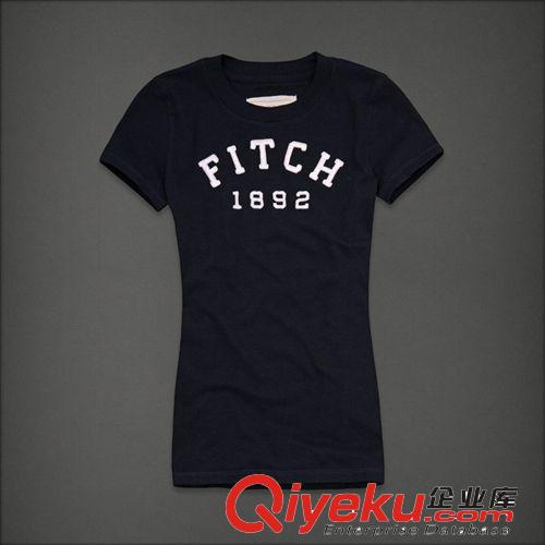 2014女装 全棉贴布修身AF短袖T恤衫 新款 休闲时尚圆领T-shirt