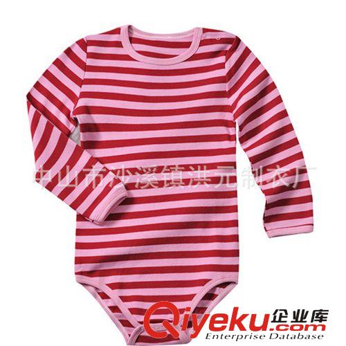 专业定做各类婴儿连身衣 定制加工纯棉婴幼儿爬服 宝宝三角哈衣