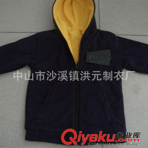 厂家订单生产外贸男士卫衣 男式休闲摇粒绒拉链连帽卫衣 专业定做