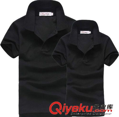 专业订做2014新款夏装男女T恤开胸翻领短袖POLO衫休闲运动情侣装