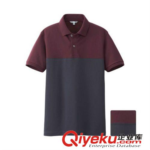 专业订做2014夏装新款丝光棉男装爆款男式T恤开胸翻领短袖型男T恤