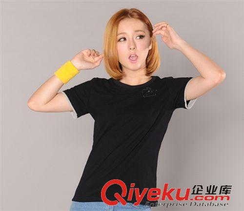 订做2014新款女装夏季圆领短袖女T恤 纯棉简约女T韩版淘宝热卖装