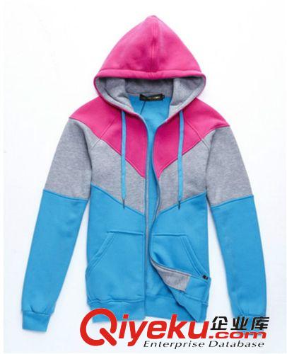 订做2014春秋新款男女装卫衣情侣装外套男女运动服青少年开衫连帽