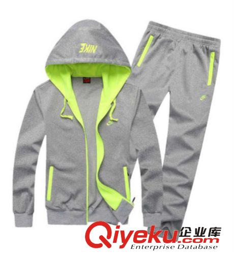 订做2014新款男女卫衣情侣运动套装春秋新款男女连帽修身休闲装