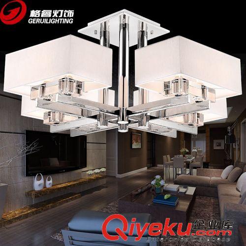 格睿LED客厅灯 简约方形水晶灯饰卧室餐厅吸顶灯具厂家批发020