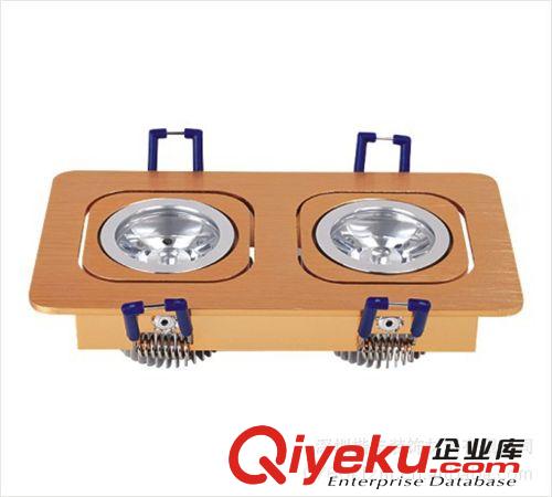 双头2*1W，车铝天花射灯，加厚铝环，加厚散热器，连体透镜，可调