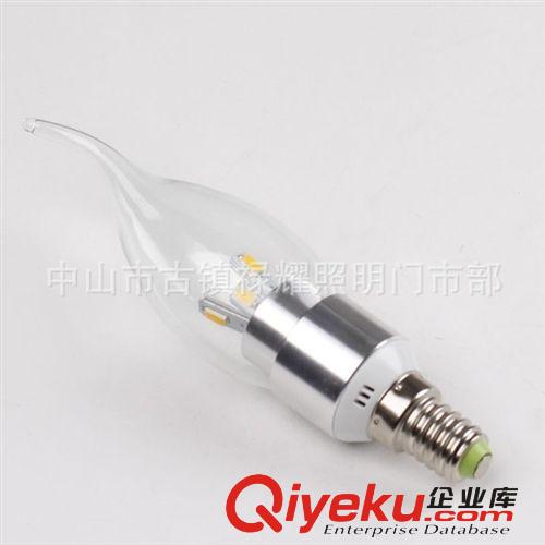 【厂家直销】 禄耀3W高品质led 蜡烛泡E14、E27全球通用灯泡拉尾