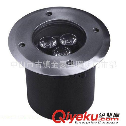 供应大功率LED地埋灯厂家 3*1W七彩地埋灯 直径100开孔95mm