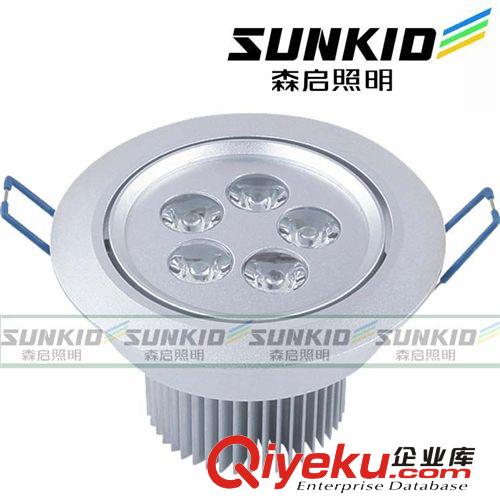 LED天花灯5W大功率天花暗装超亮高光射灯车铝壳开孔90--95MM