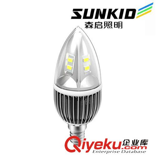 新款鳍片散热 led光源 吊灯水晶灯光源 LED蜡烛灯 4W LED节能灯