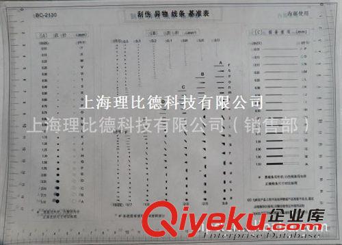 批量订制供应点线规污点卡品检不良限度标准A4系列