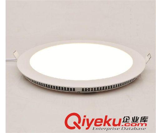 侧面发光3014 天花LED面板灯 压铸全铝超薄LED面板灯圆形6W