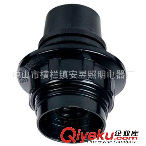 灯头 灯座 E12电木自锁半牙金属牙附外环 电木灯头厂家供应
