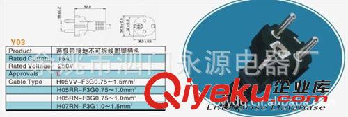 生产超值欧规电源线 0.75平方欧规电源线 三芯欧规电源线