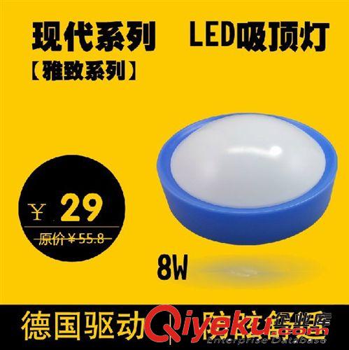 LED节能吸顶灯 白色简约现代 卧室厨卫阳台走廊书房吸顶灯 圆形