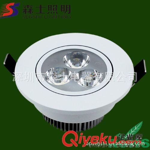 LED筒灯天花灯3W LED 220V橱窗灯，走廊灯