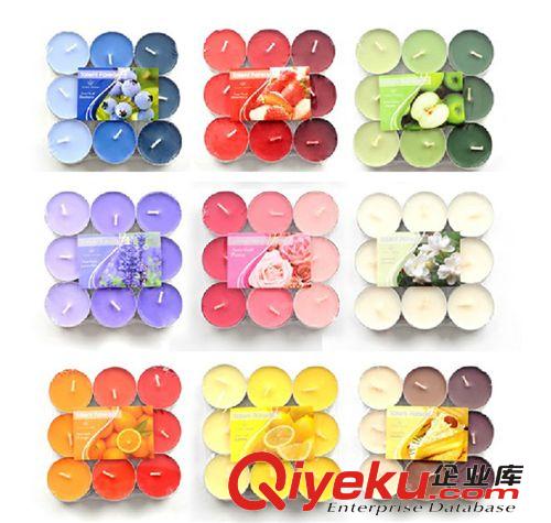创意蜡烛9只装香味茶蜡 蜡台蜡烛 批发香薰求婚蜡烛
