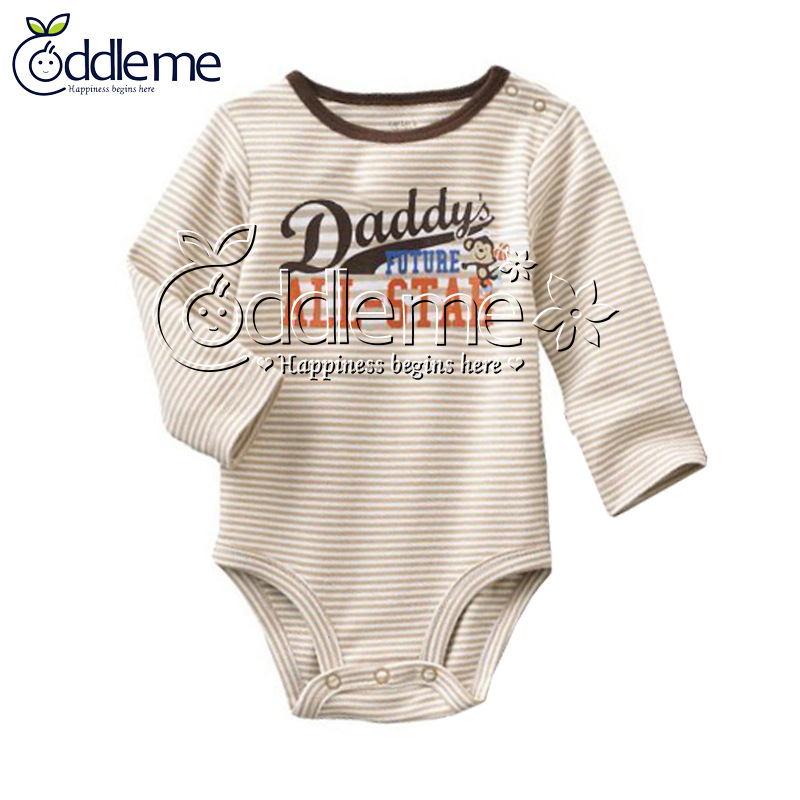 cuddle me小童欧美包屁衣 纯棉舒适三角哈衣精梳纯棉婴儿包屁衣