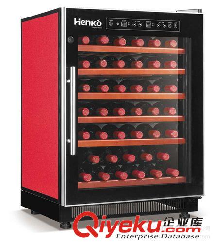 Henko 雅绅宝BJ-118A直冷单温41瓶装 6个榉木层架压缩机红酒柜