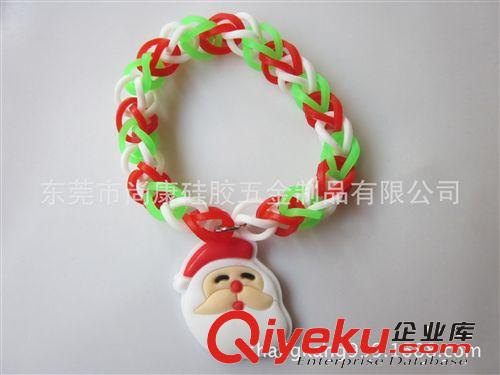 七彩手环 硅胶手链 硅胶橡皮筋手环 硅胶厂家圣诞节礼品促销批发