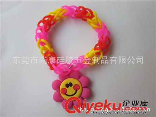 DIY新款硅胶手链 硅胶橡皮筋手环 硅胶手镯 硅胶礼品生产厂家