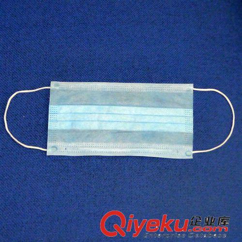 三层无纺布口罩 美容医用口罩 防流感 一次性口罩蓝色 防尘