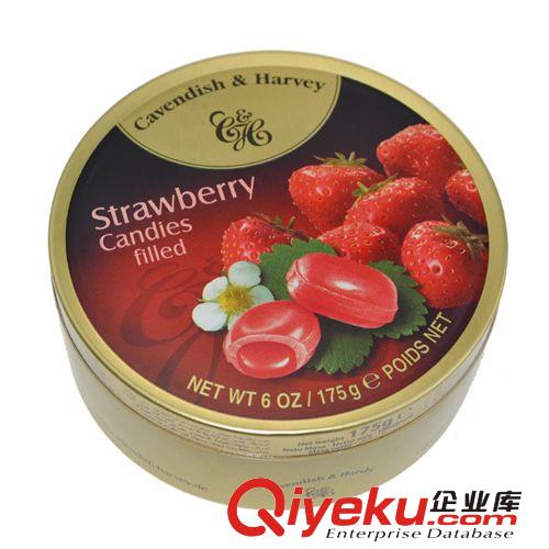 德国嘉云糖 嘉草莓夹心糖 原装进口德国休闲食品批发 175g*50盒