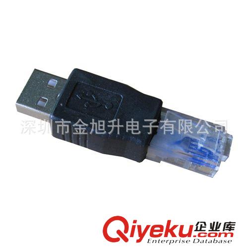 USB A公-8P8C转接头