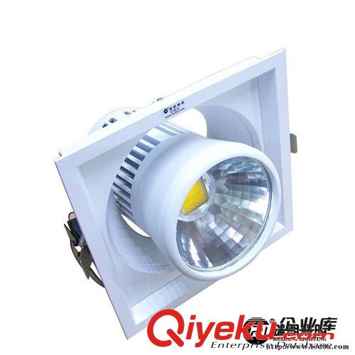 方形集成LED射灯20W 珠宝天花灯 LED嵌灯20W COB天花灯 新款