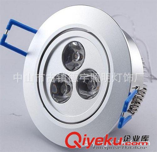 LED天花筒灯 3W LED 筒灯 亮面天花筒灯3W 天花筒灯LED 3W