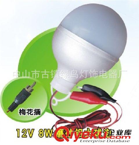 LED12V 磨砂铝 铝皮 球泡 带夹子