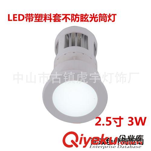 【厂家热销】3W 2.5寸 LED带塑料套不防眩光筒灯质优价低