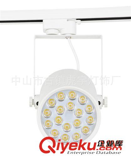 【厂家直销】LED18W 航空铝材黑白款轨道射灯COB轨道灯