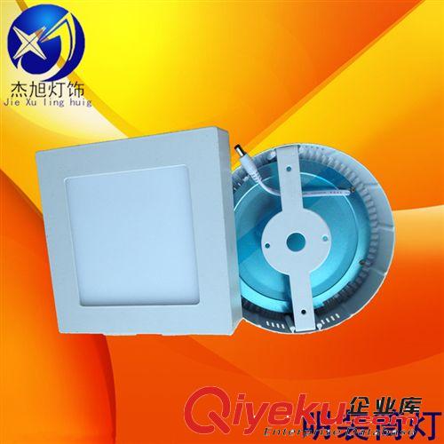 供应方形/圆形明装筒灯外壳 方形4寸吸顶灯6w明装面板灯灯具配件
