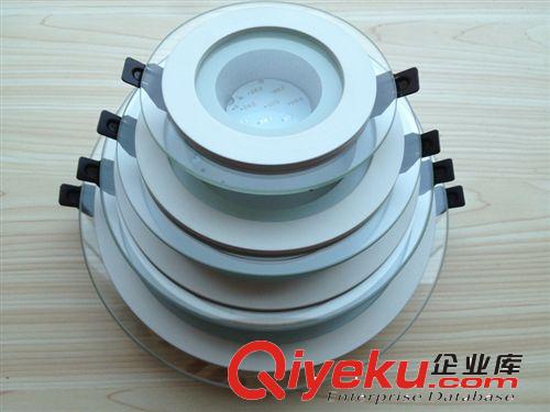 高度40mm天花筒灯外壳 led面板灯灯具 10/12瓦玻璃+pc筒灯外壳