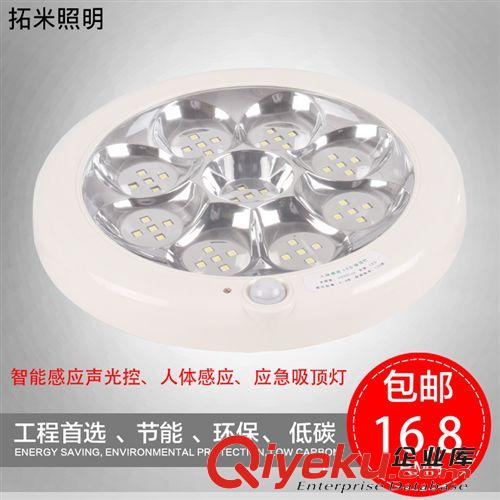 包邮LED红外人体感应灯吸顶灯楼道走廊感应灯 工厂直销 一手货源