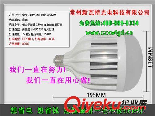 LED球泡灯超市专用LED球泡灯LED大功率球泡 鸟笼新款 15W-36W